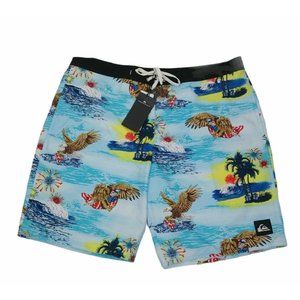 Quiksilver Everyday 4th 20" Men's Boardshorts Size 36 Patriot Eagle Print